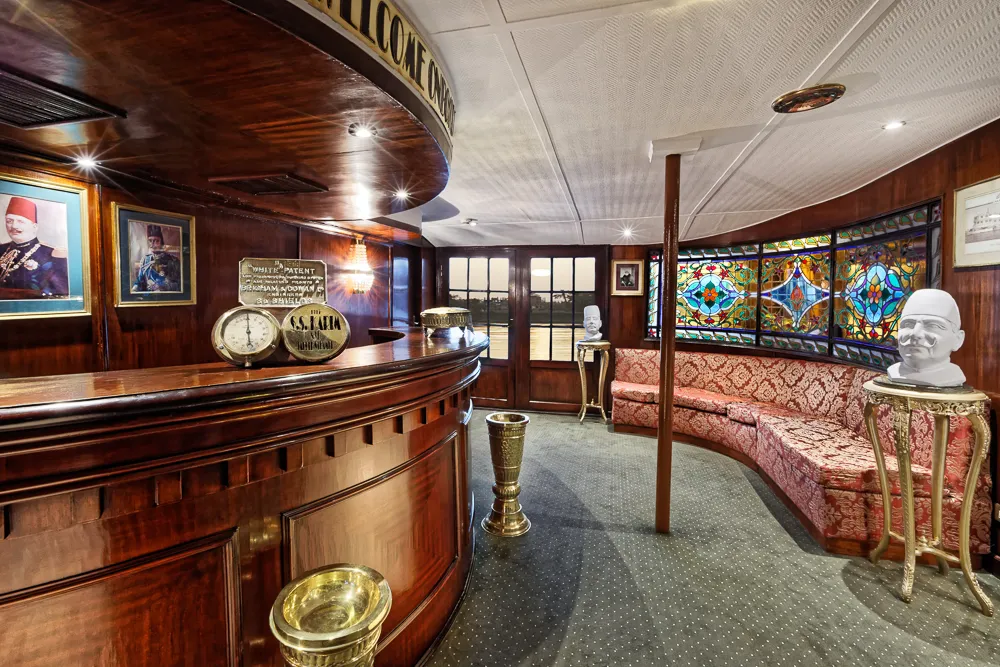 Lounge aboard the Steam Ship Karim Nile Cruise Nile cruise